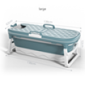 Adult Bath Tub Barrel Sweat Steaming Bathtub Plastic Folding Thicken Bathtub Home Sauna Bathtub